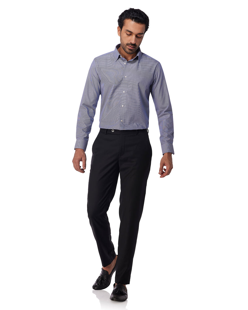 Blue & White Pinstriped Shirt