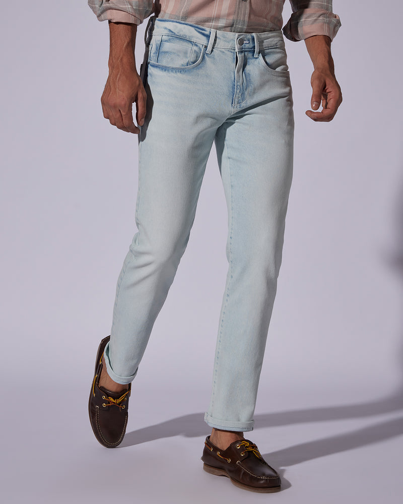 Icy Stone Stretch Jeans Light Blue – Bombay Shirt Company