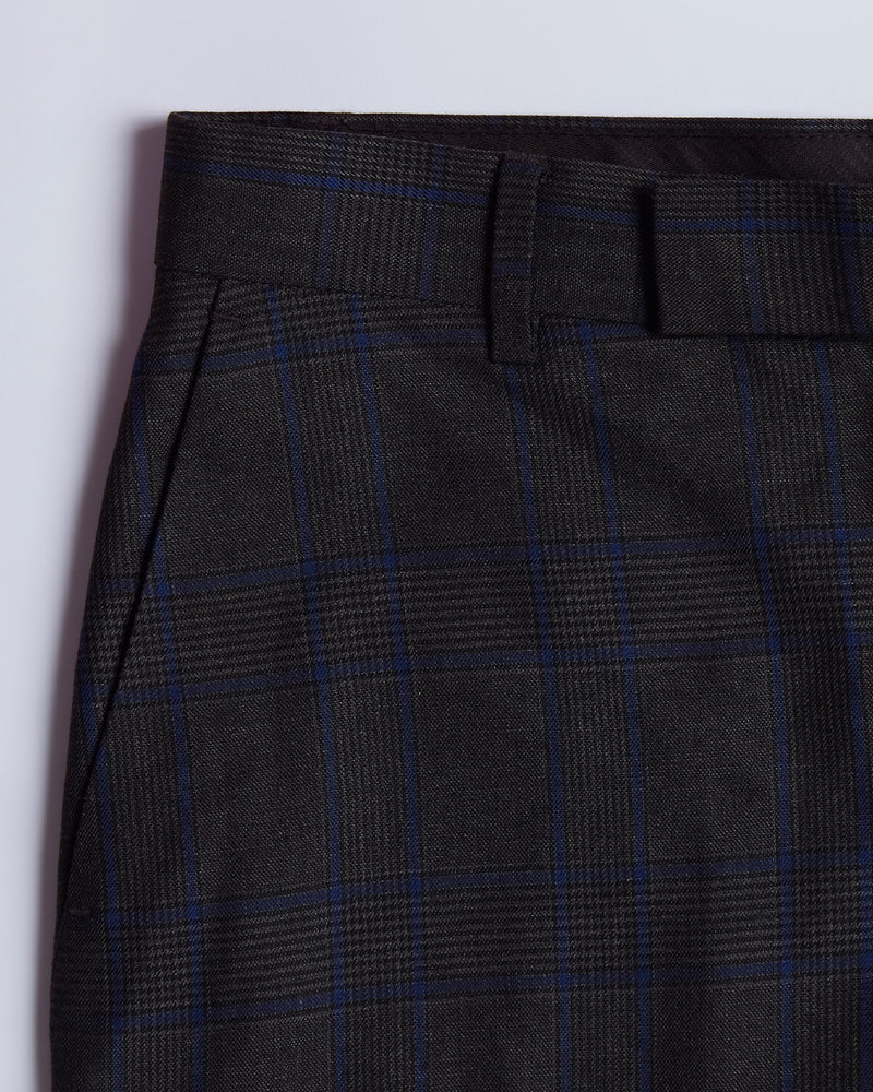 Dorian Checked Dress Pants - Grey