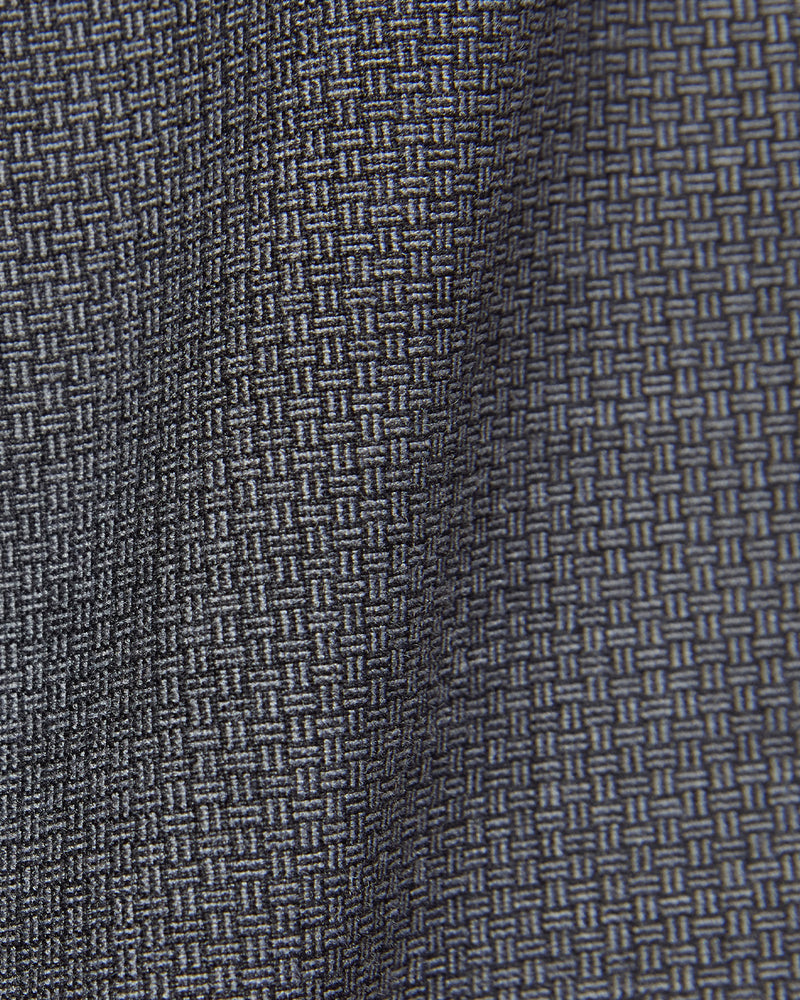 Helios Stretch Checked Dress Pants - Grey