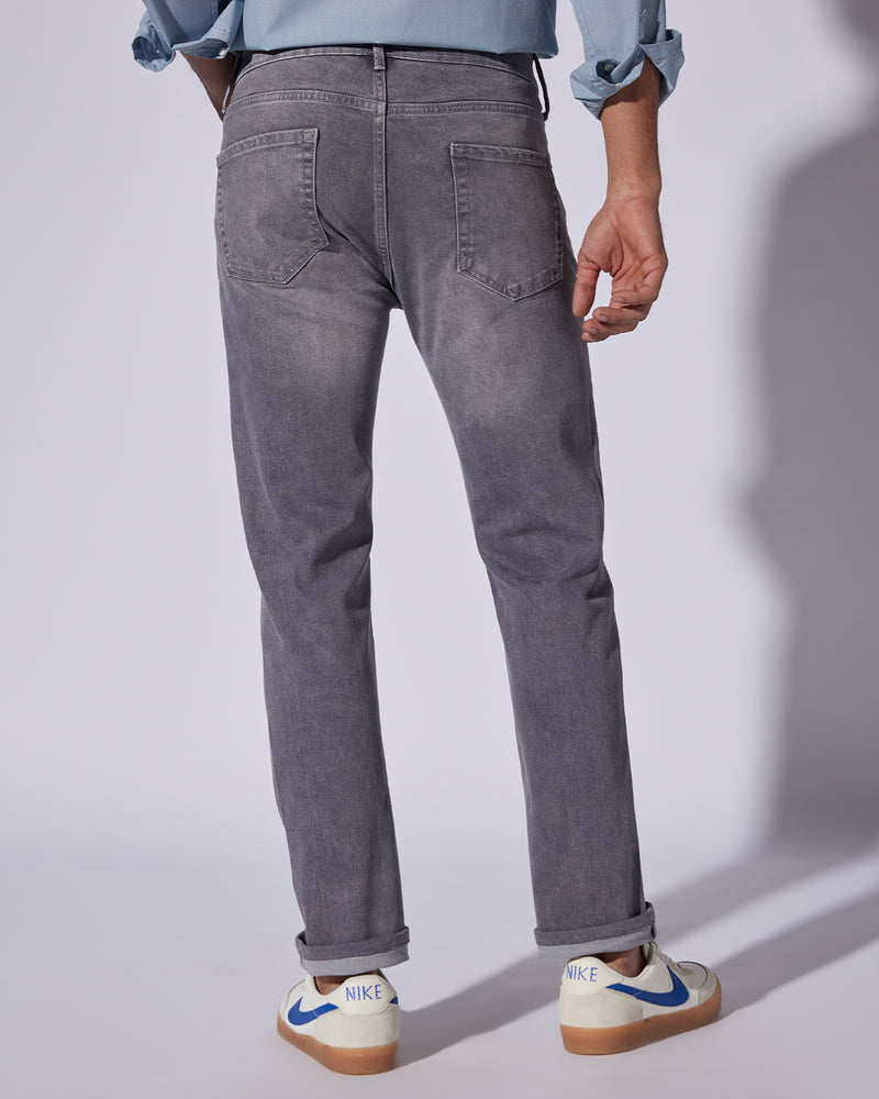 Graphite Onyx Stretch Jeans - Grey