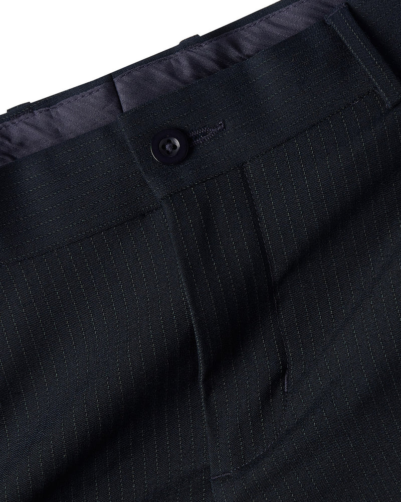 Baron Stripe Stretch Dress Pants - Navy