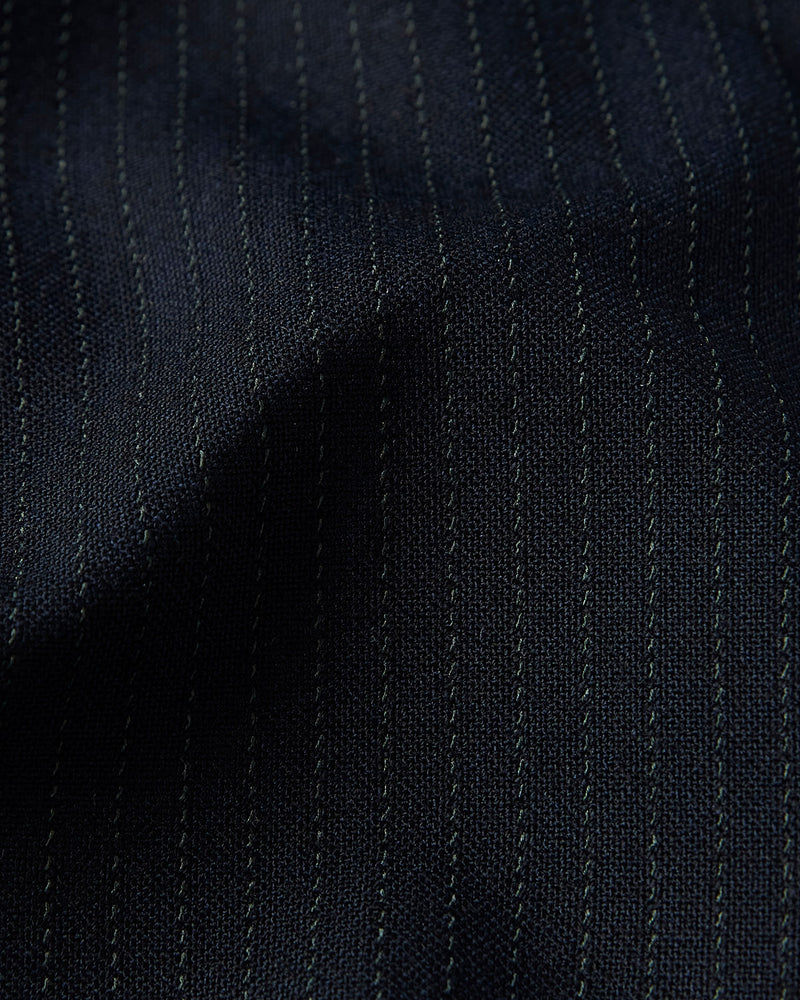 Baron Stripe Stretch Dress Pants - Navy