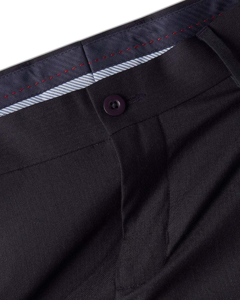 Chancellor Blended Wool Dress Pants - Navy