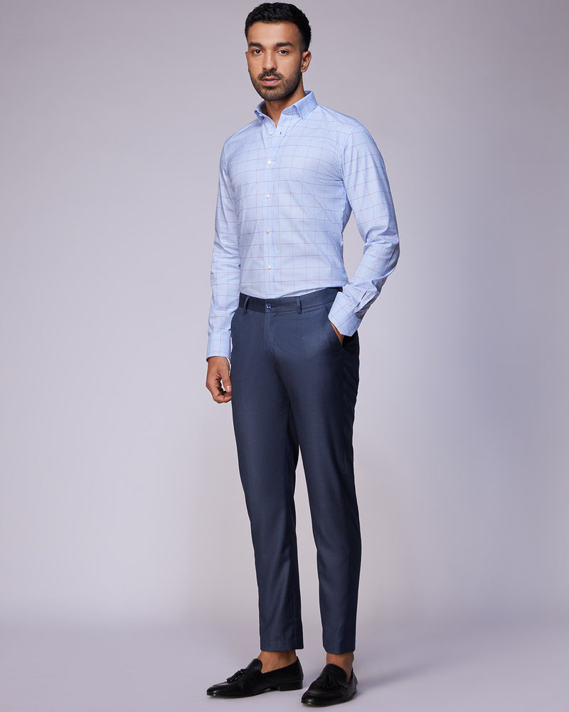 Titan Dress Pants - Dark Blue Bombay Shirt Company Titan Dress Pants - Dark Blue Bombay Shirt Company