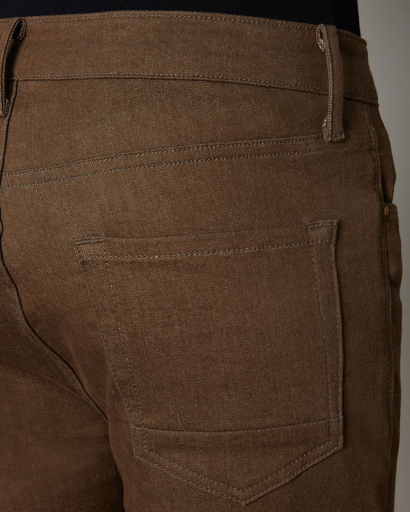 Earthy Brown Stretch Jeans.