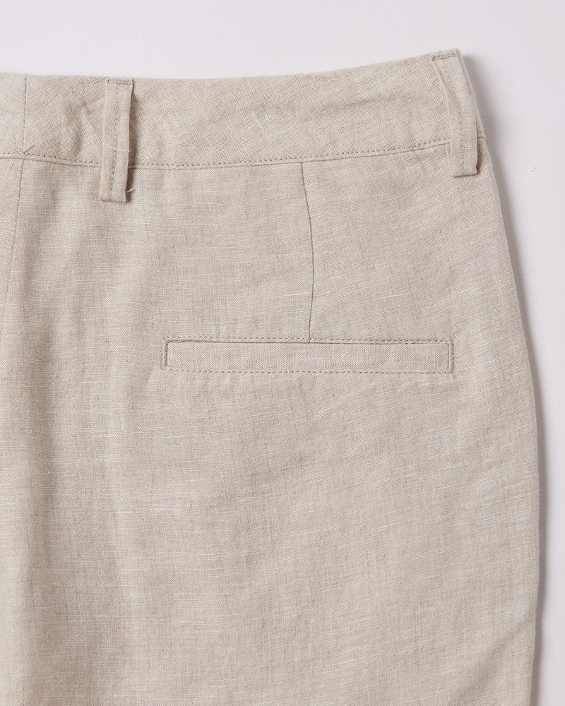 Elegant Linen Pants - Ecru