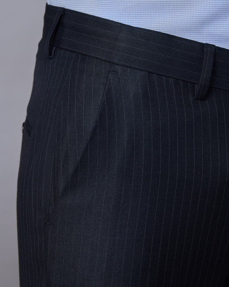 Epsilon Striped Dress Pants - Dark Grey Bombay Shirt Company Epsilon Striped Dress Pants - Dark Grey Bombay Shirt Company