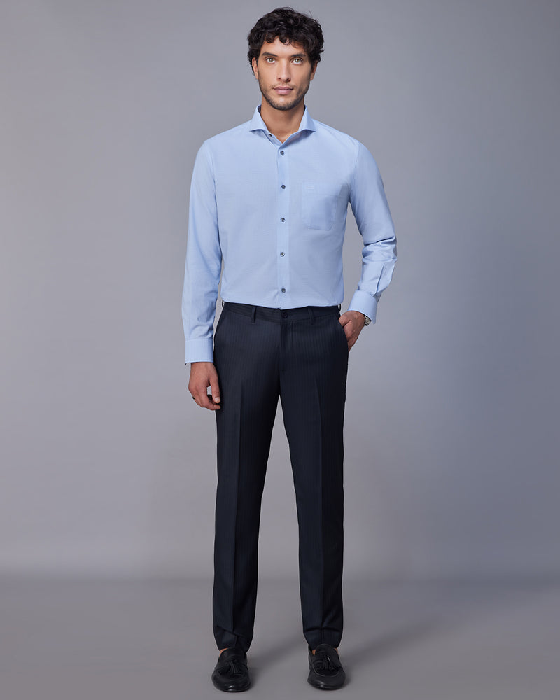 Epsilon Striped Dress Pants - Dark Grey Bombay Shirt Company Epsilon Striped Dress Pants - Dark Grey Bombay Shirt Company