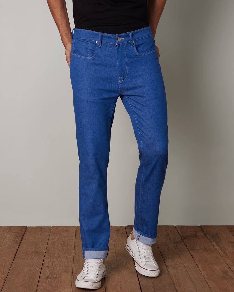 Fresh Blue Stretch Jeans.