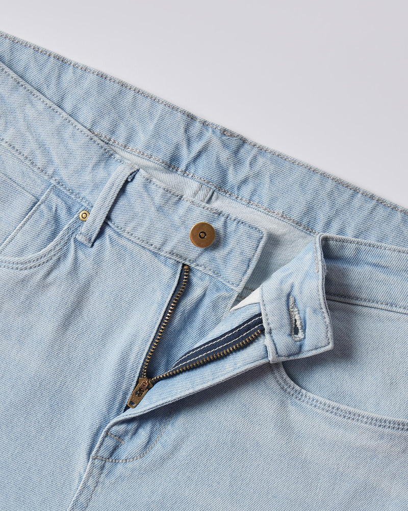Frosted Indigo Stretch Jeans - Light Blue
