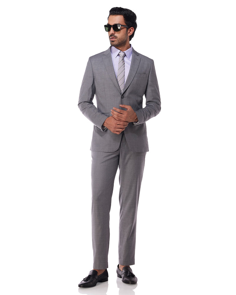 The Exquisite Blended Wool Jacket - Grey