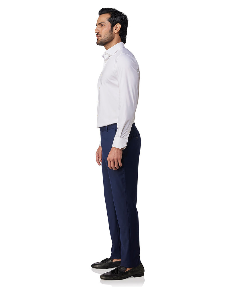 White Smooth Cotton Poplin Shirt
