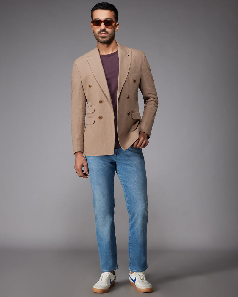 Brown Blazer Mens Jeans Shirt And Blazer The Havenwood Double