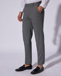Helios Stretch Checked Dress Pants - Grey