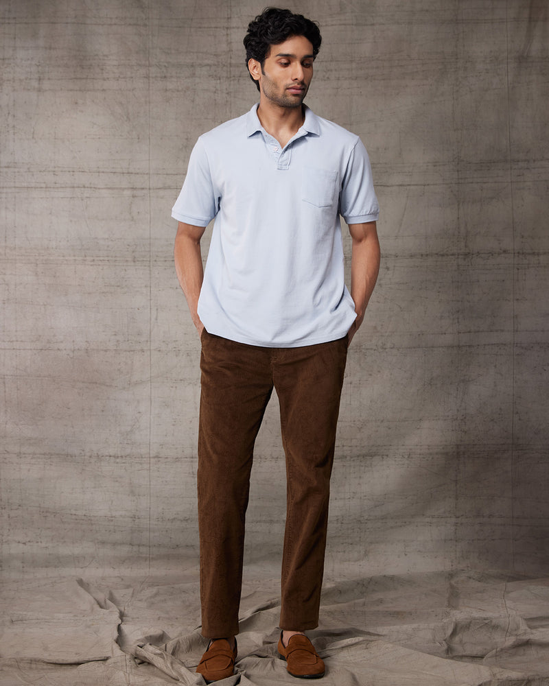 Imperial Corduroy Stretch Chinos - Brown