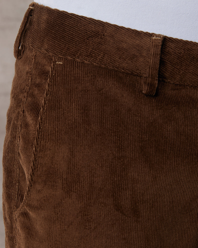 Imperial Corduroy Stretch Chinos - Brown