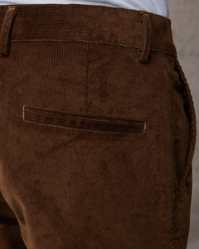 Imperial Corduroy Stretch Chinos - Brown
