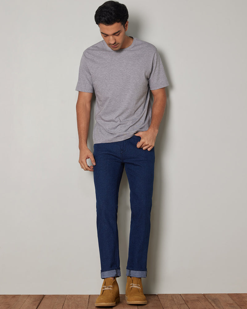 Indigo Plush Stretch Jeans.