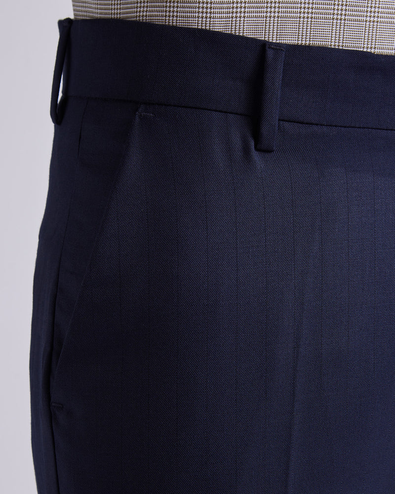 Inkwell Blended Wool Dress Pants - Navy