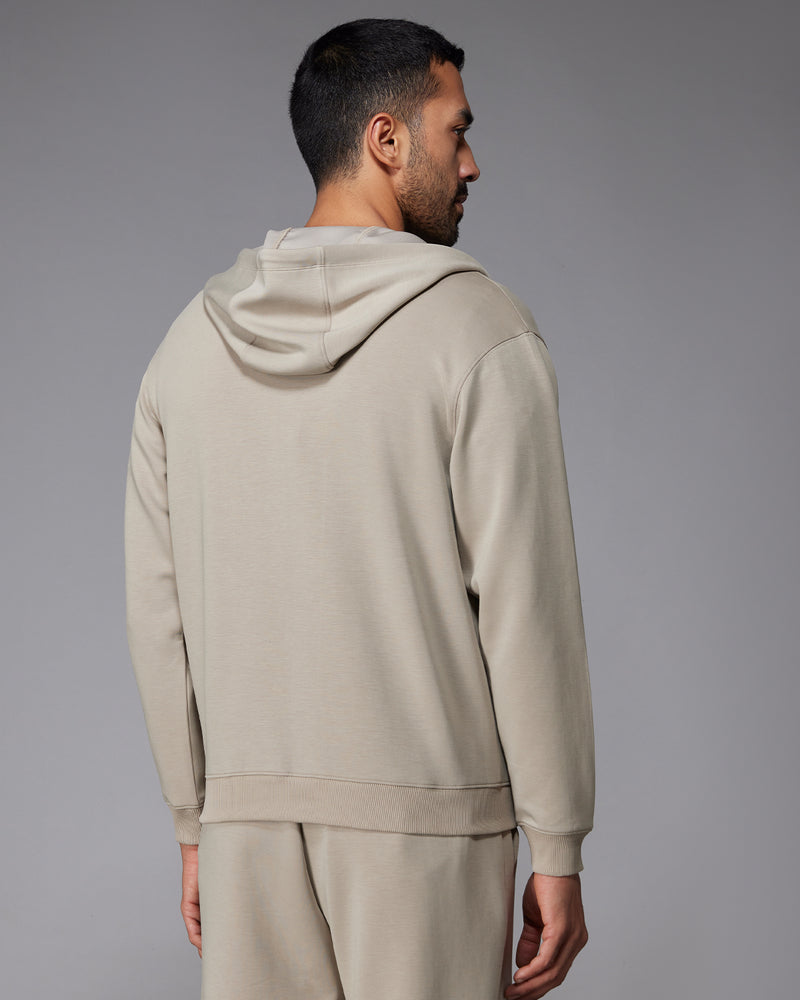 Luxe Travel Zipper Hoodie - Light Olive