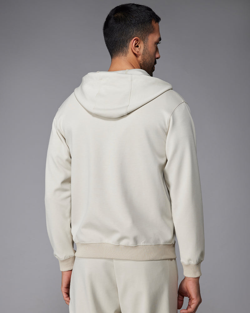 Luxe Travel Zipper Hoodie - Light Grey