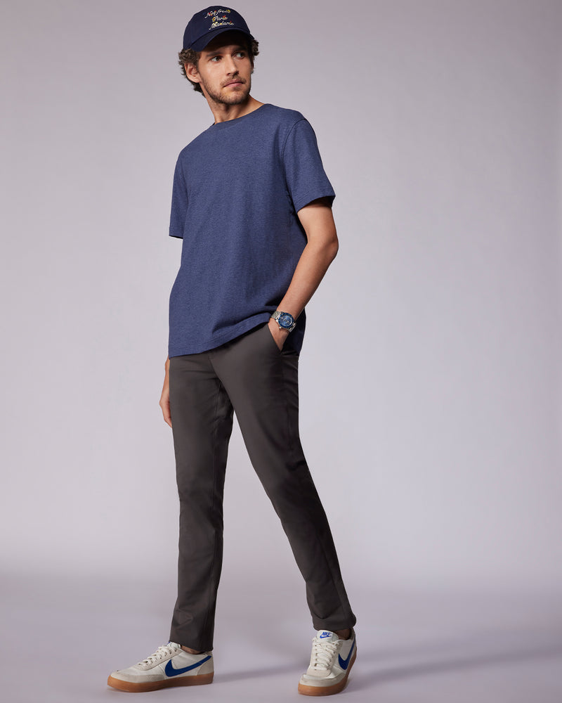 Tailored 4-Way Stretch Twill Smart Pants - Dark Grey