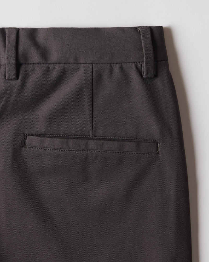 Tailored 4-Way Stretch Twill Smart Pants - Dark Grey