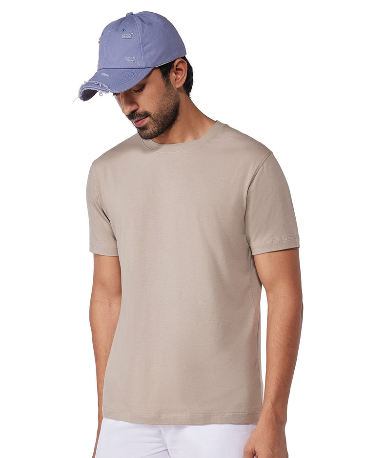 Luxe Voyager T-Shirt  - Light Brown