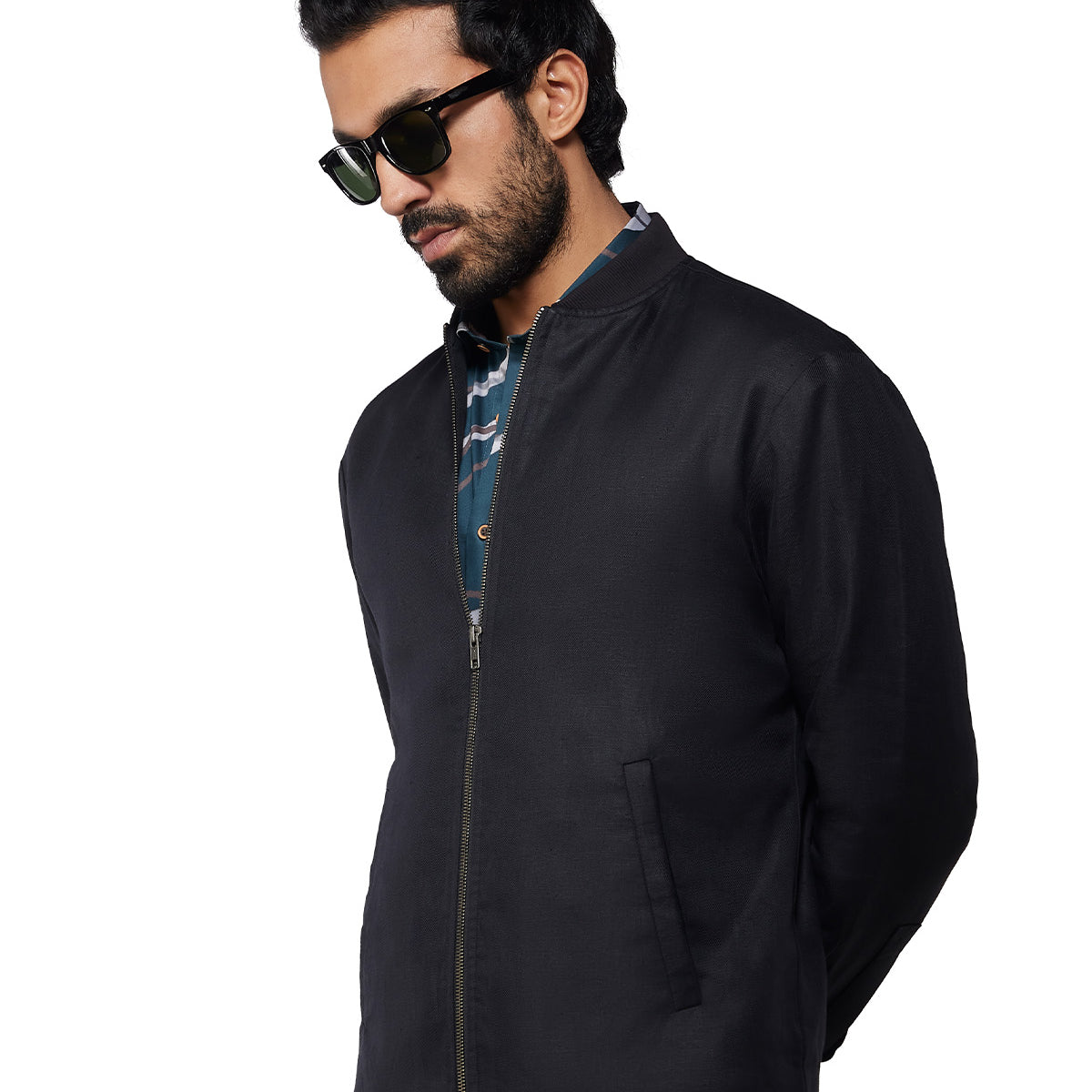 Cavallo 100% Linen Jacket - Black – Bombay Shirt Company