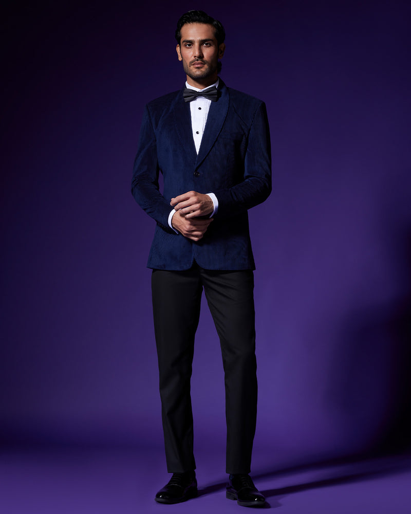 The Nautilus Shawl Collar Blazer - Navy