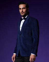 The Nautilus Shawl Collar Blazer - Navy