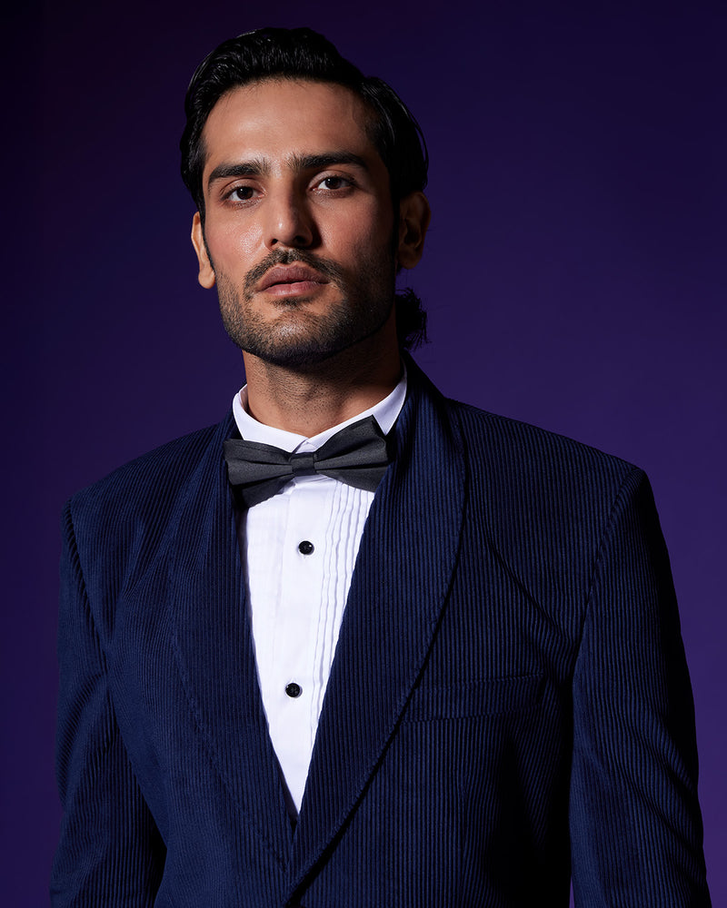 The Nautilus Shawl Collar Blazer - Navy