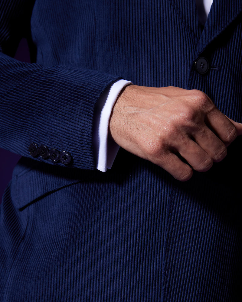 The Nautilus Shawl Collar Blazer - Navy