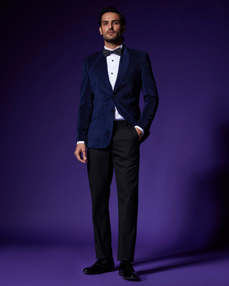 The Nautilus Shawl Collar Blazer - Navy