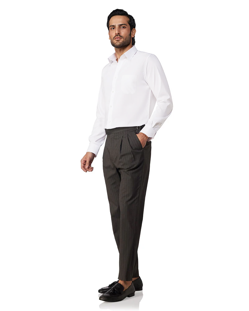 White Soft Cotton Twill Shirt