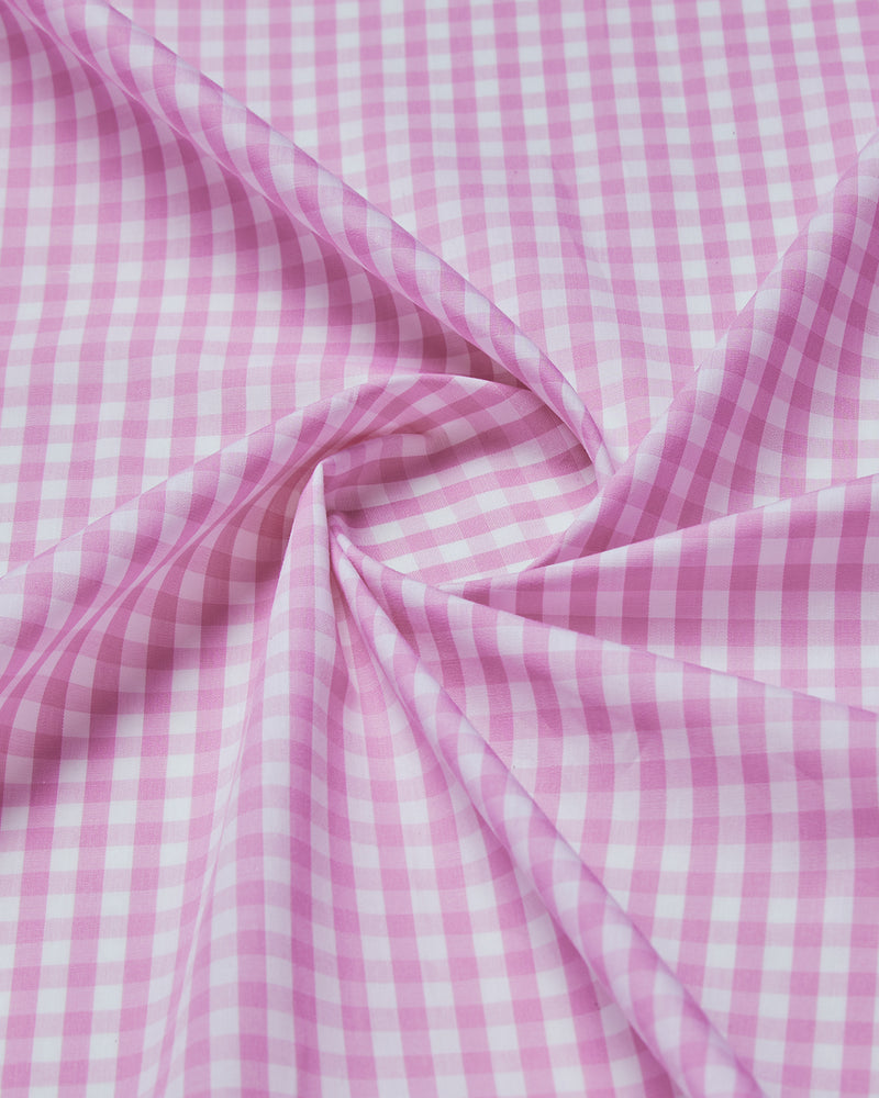 Pink Gingham Checked Shirt