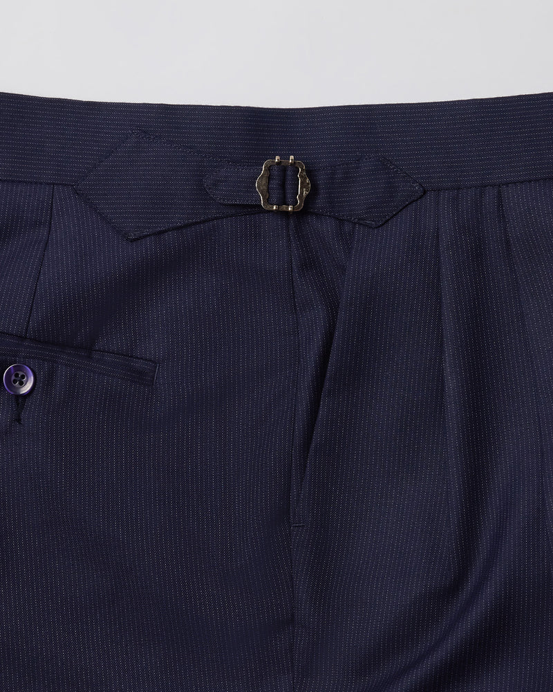 Sentinel Striped Neapolitan Dress Pants - Navy