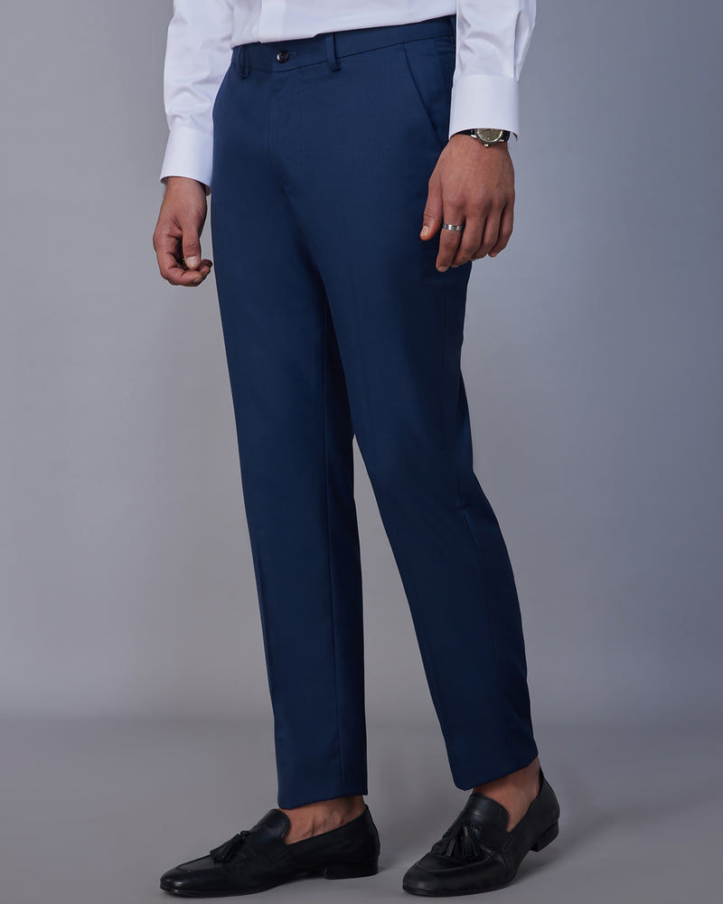 Splendour Houndstooth Dress Pants - Navy