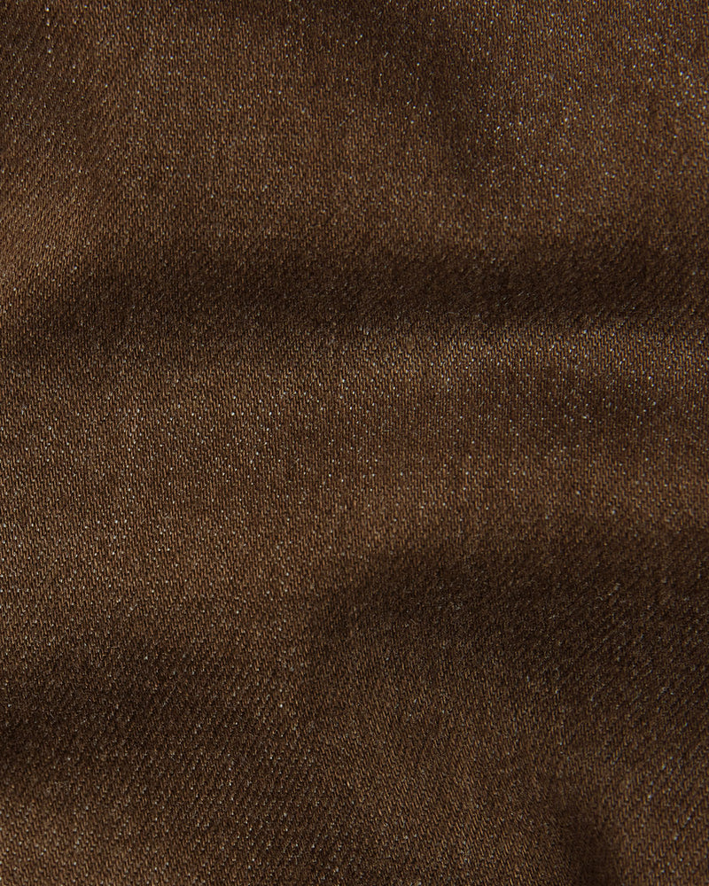 Brown Jeans Fabric Brown Soft Denim Fabric Earthy Brown Stretch