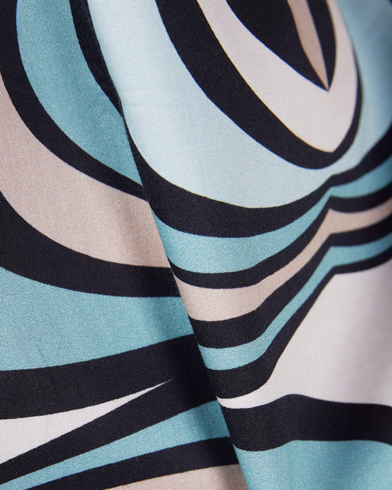 Blue Illusion Printed Shirt