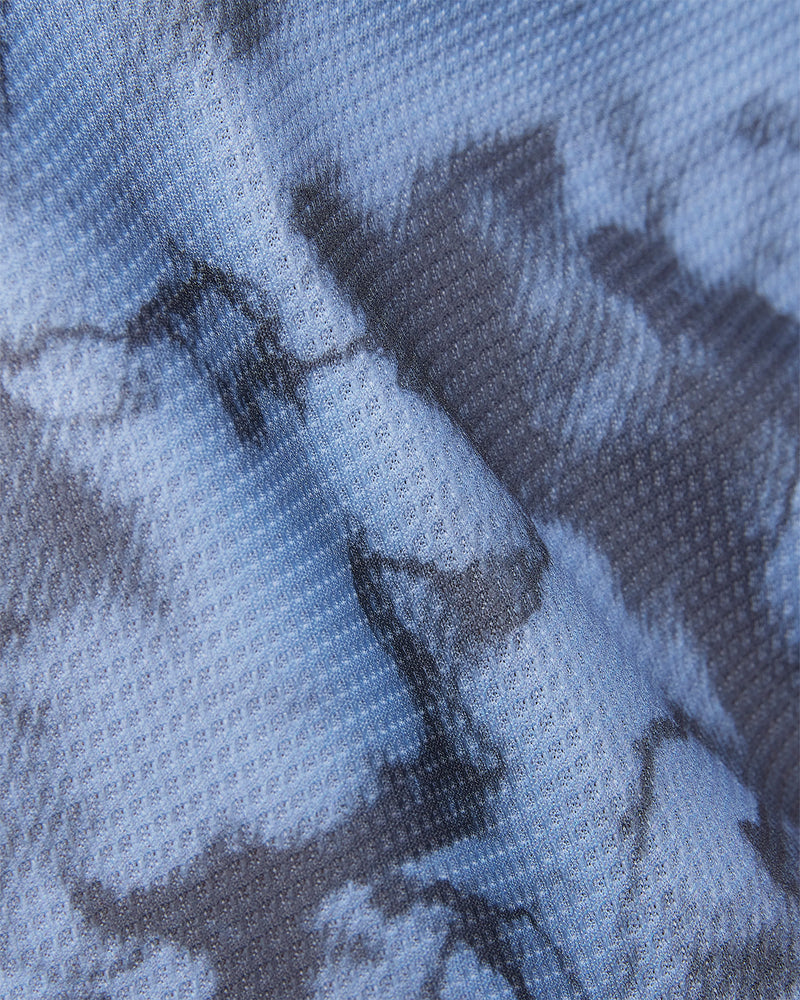 Blue & Black Camo Dobby Shirt