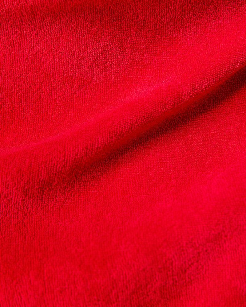 Signature Terry Towel Polo T-Shirt - Red