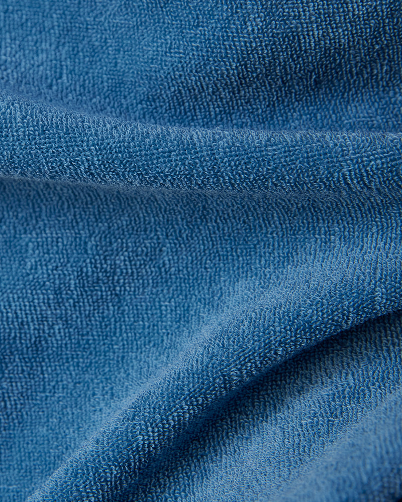 Signature Terry Towel Polo T-Shirt - Blue