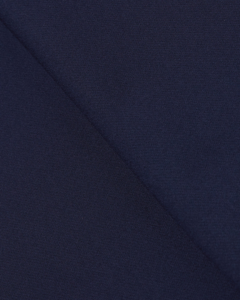 Tailored 4-Way Stretch Nylon Smart Pants - Navy
