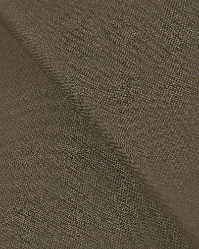 Tailored 4-Way Stretch Nylon Smart Pants - Olive