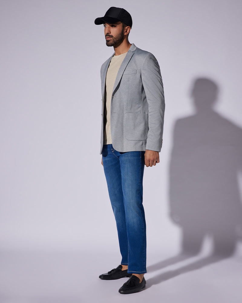 The Frostgate Knit Blazer - Grey