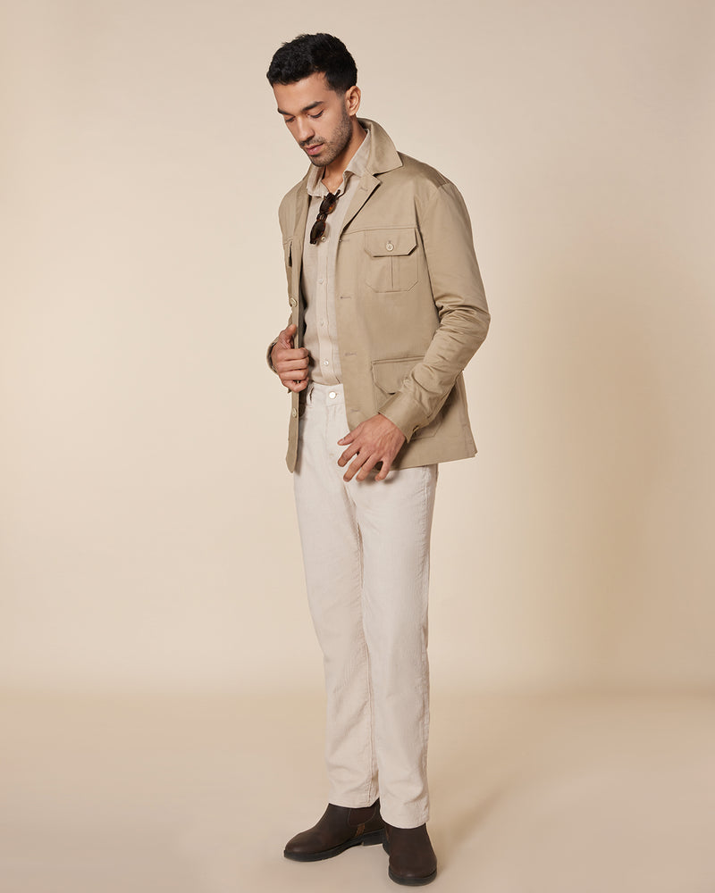 The Polo Jacket Beige – Bombay Shirt Company
