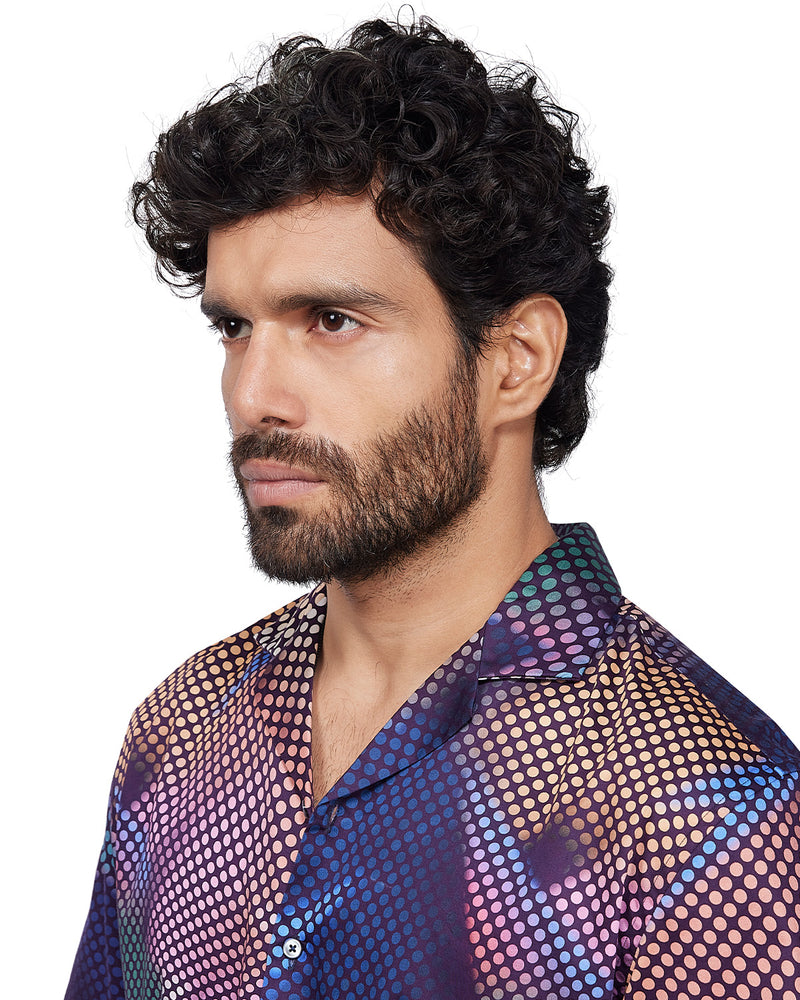 Multicoloured Geometric Printed Shirt