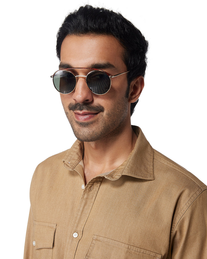 Beige Denim Shirt